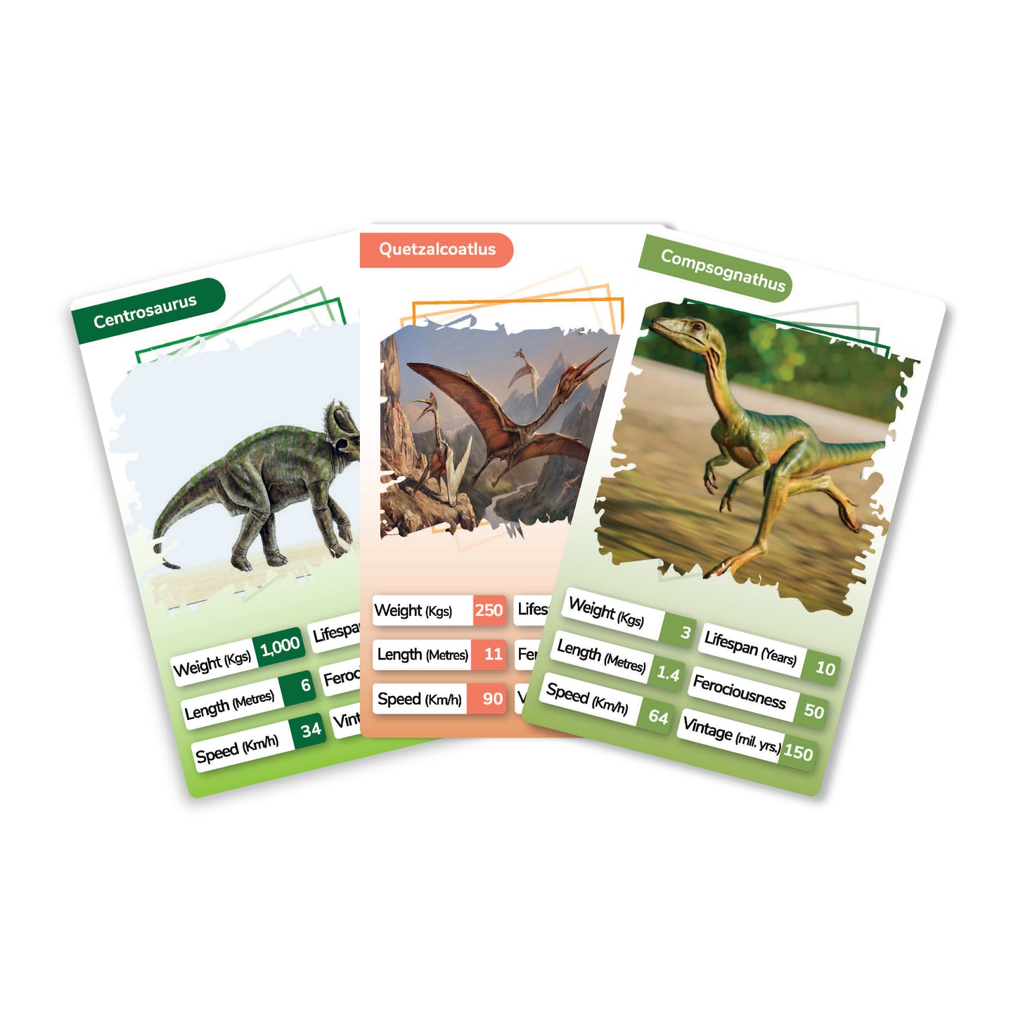 Kaizen MicroLessons Dinosaurs Trump Card Game