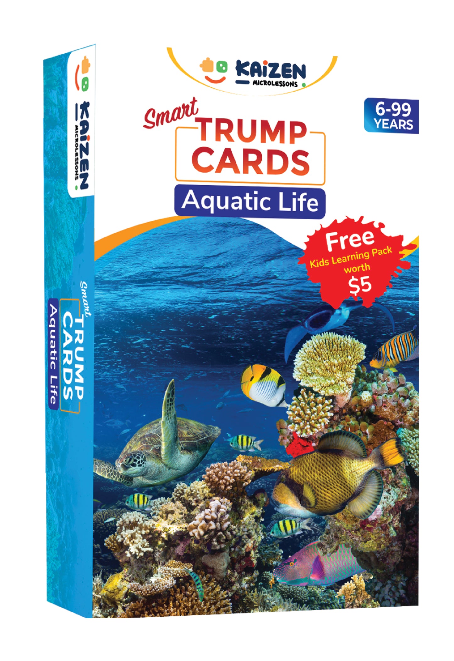 Kaizen MicroLessons Aquatic Life Trump Card Game