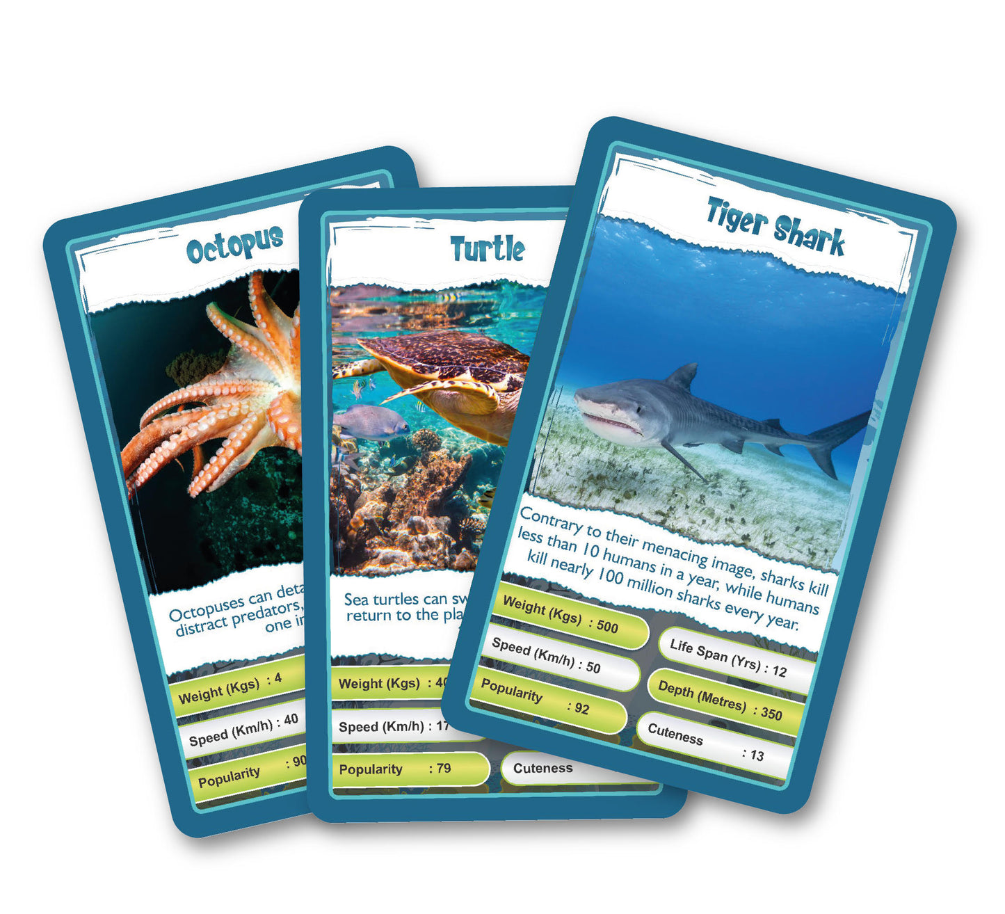 Kaizen MicroLessons Aquatic Life Trump Card Game