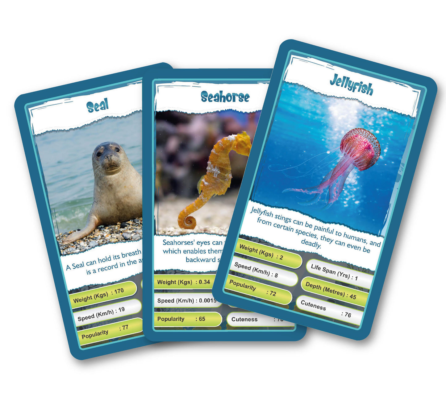 Kaizen MicroLessons Aquatic Life Trump Card Game