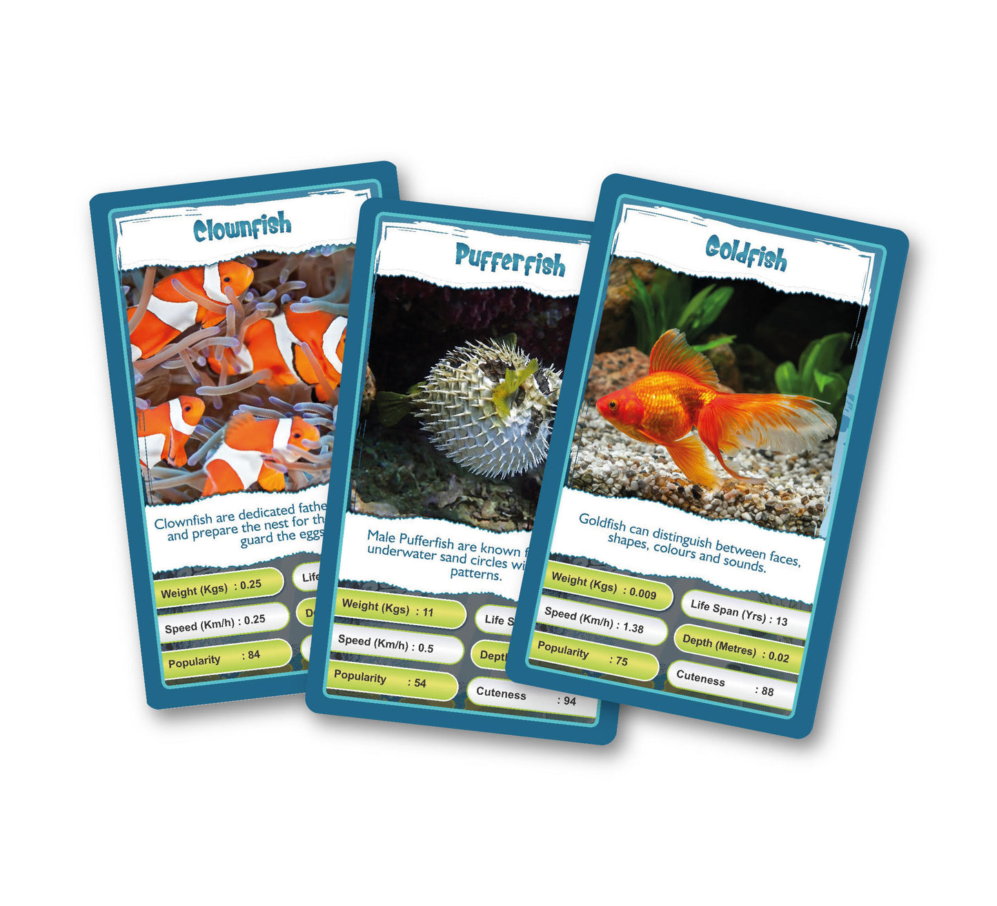 Kaizen MicroLessons Aquatic Life Trump Card Game