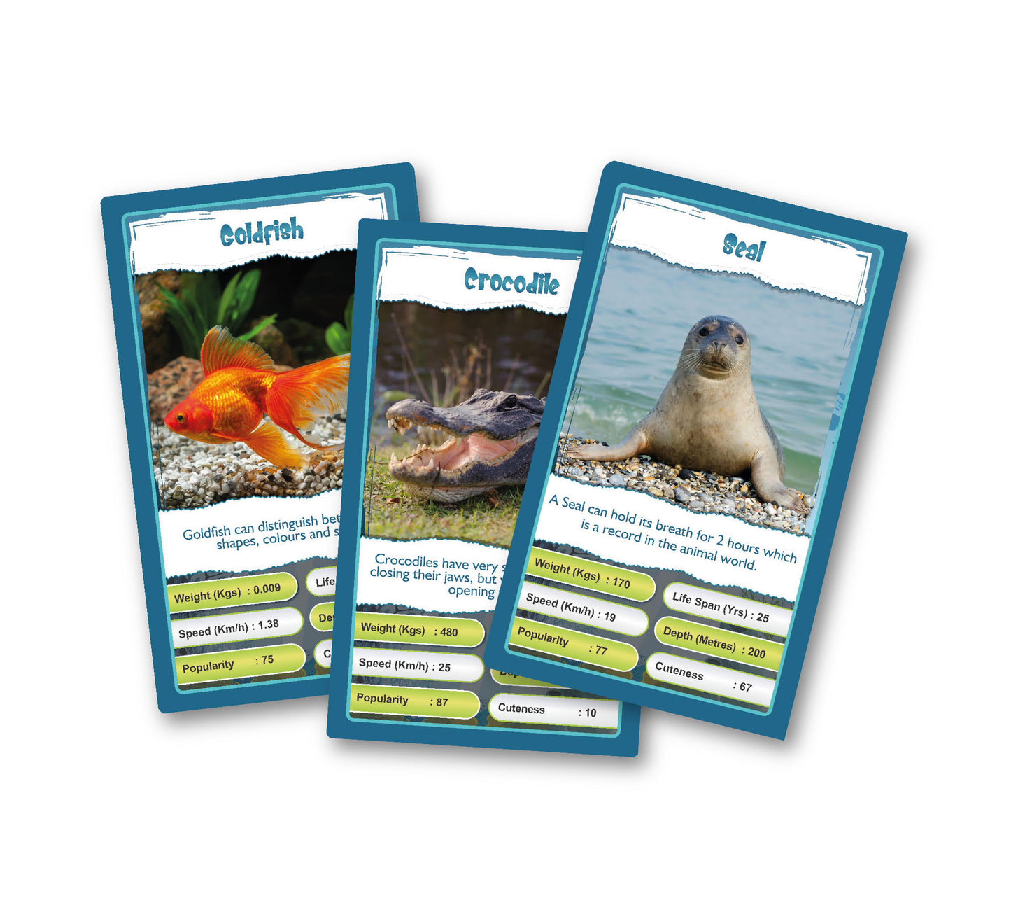 Kaizen MicroLessons Aquatic Life Trump Card Game