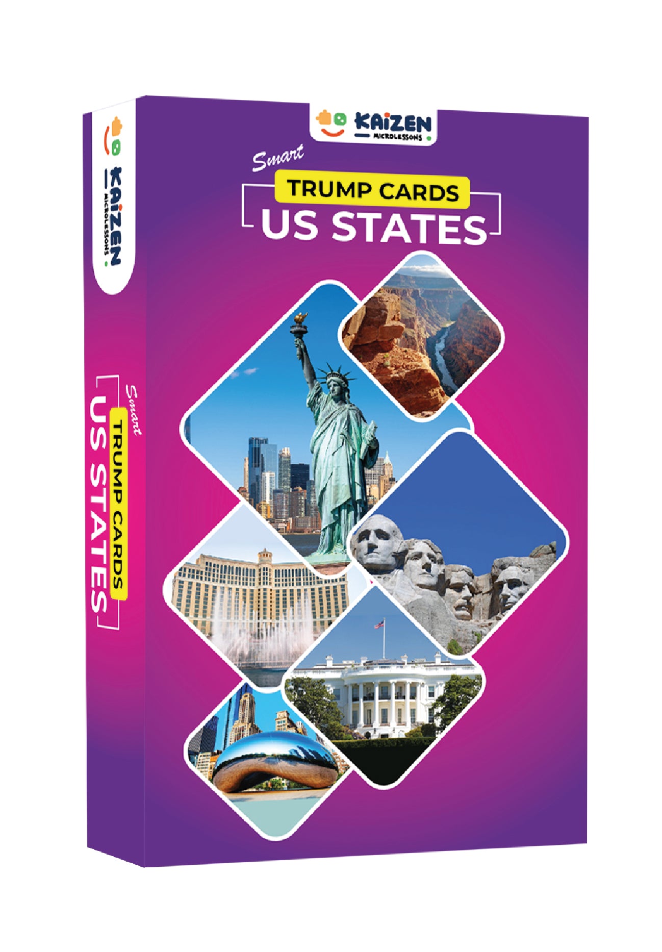 Kaizen MicroLessons US States Trump Card Game