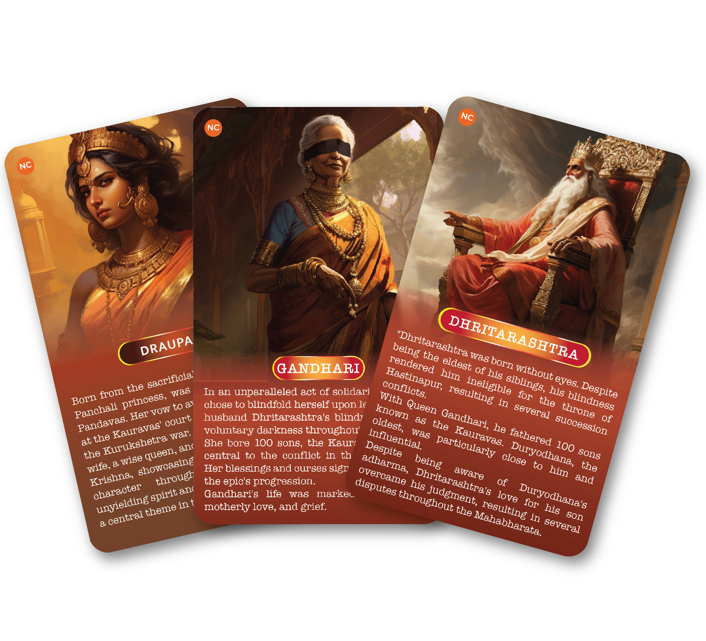 Kaizen MicroLessons 2 in 1 Mahabharat Combo Pack for Kids – Illustrated Storybook + Educational Trump Cards for 6-12 year kids