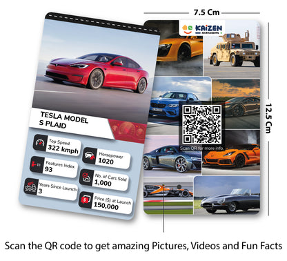 Kaizen MicroLessons Cars and Dinosaurs Trump Card Game Combo