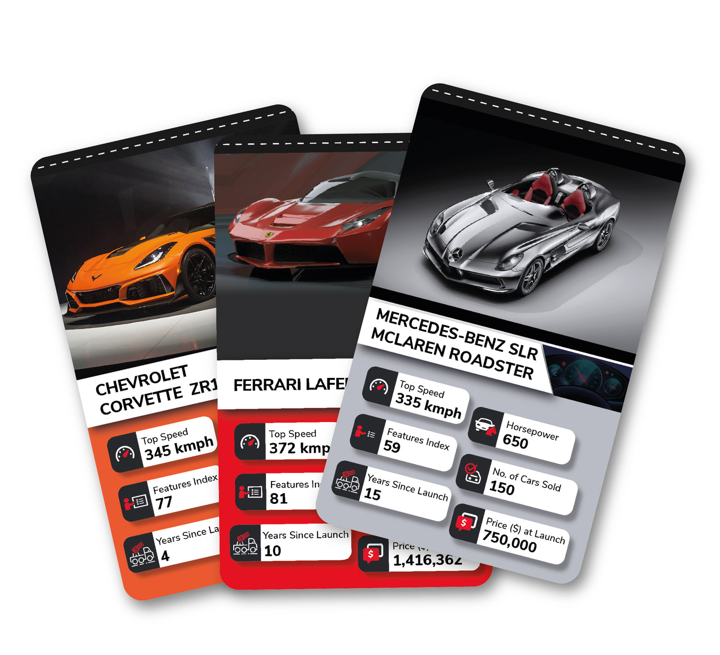 Kaizen MicroLessons Cars and Dinosaurs Trump Card Game Combo
