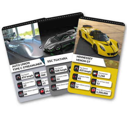 Kaizen MicroLessons Cars and Dinosaurs Trump Card Game Combo