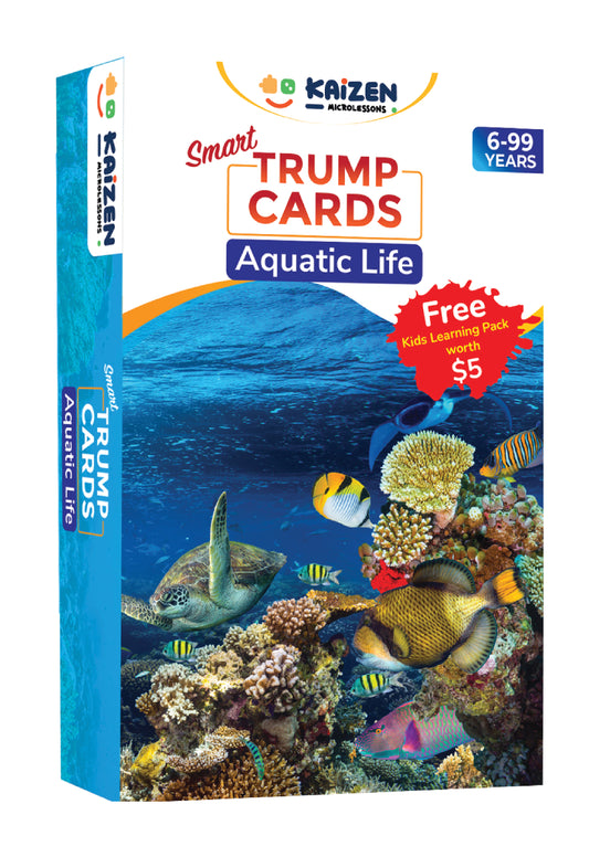 Kaizen MicroLessons Aquatic Life Trump Card Game