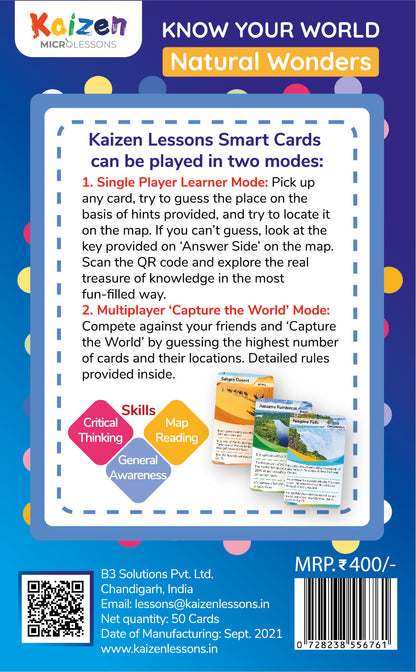 Kaizen MicroLessons Know Your World Trump Card Game