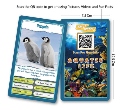 Kaizen MicroLessons Aquatic Life Trump Card Game