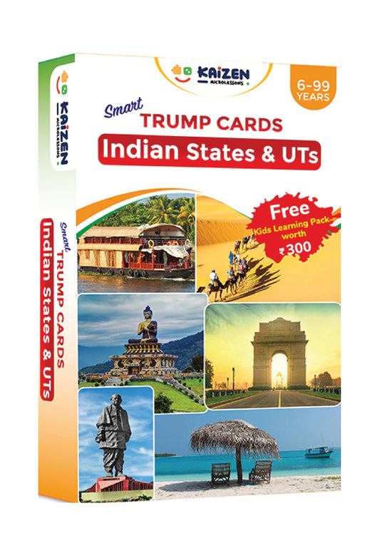 Kaizen MicroLessons Kid Dedicated Indian States Deck Card Games