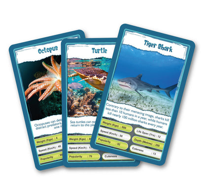 Kaizen MicroLessons Aquatic Life Trump Card Game