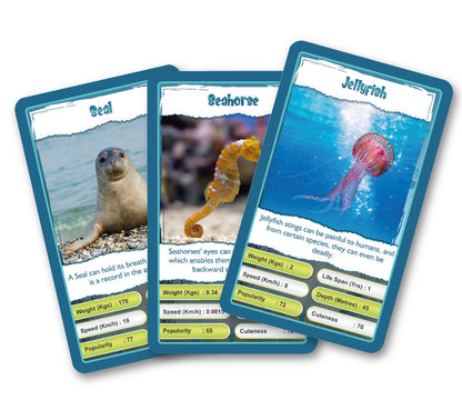 Kaizen MicroLessons Aquatic Life Trump Card Game