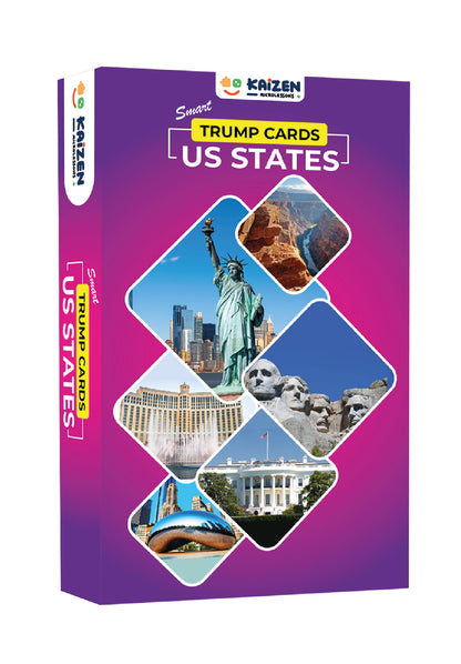 Kaizen MicroLessons US States Trump Card Game
