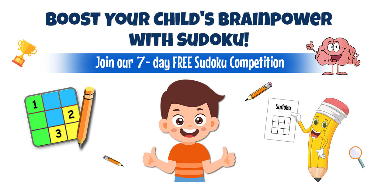 Kids solving Sudoku puzzles